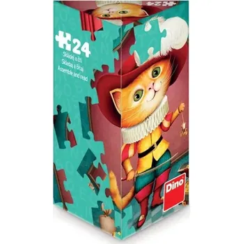 Dětské zboží Dino Puzzle triangl Kocour v botách 24 dílků