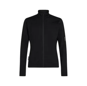Pánská mikina Icebreaker Merino Blend 300 RealFleece Descender LS Zip Men BLACK černá L 198265265248