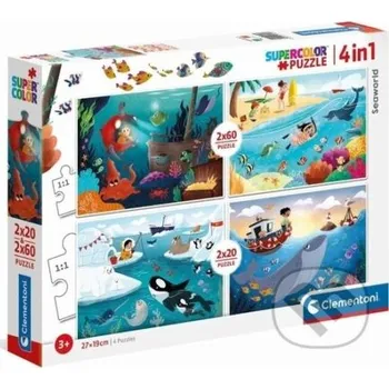 Puzzle Mořský svět 4v1 - Clementoni Clementoni