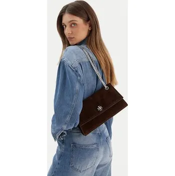 Kabelka Kabelka Tory Burch Kira Turnlock Suede Shouldr Bag 169176 Hnědá OS