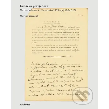 Kniha Ľudácka prevýchova - Marína Zavacká Artforum
