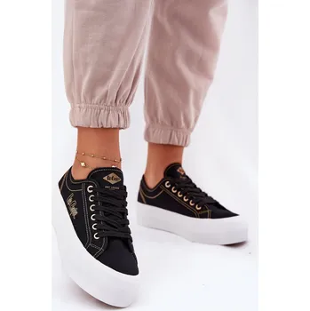 Dámské tenisky Dámské textilní tenisky na platformě Lee Cooper LCW-25-31-3431L černé 40