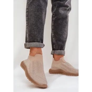 Dámské tenisky Dámské Sportovní Boty S Ozdobou D&A TW121 Béžové 36