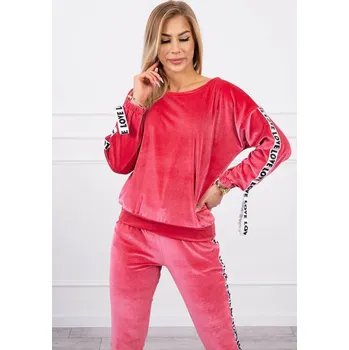Dámská halenka Velurová souprava Love raspberry UNI