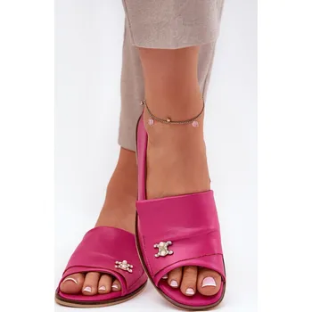 Dámské baleríny Kožené elegantní baleríny s odkrytými prsty Zazoo 1865 fuchsie 36