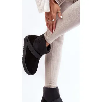 Dívčí sněhule Ocieplené sněhule na platformě černé Big Star MM274151 38