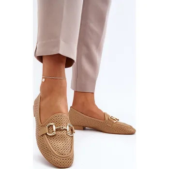 Dámské mokasíny Dámské mokasíny na ploché podrážce s ozdobou Camel Iluvana 39