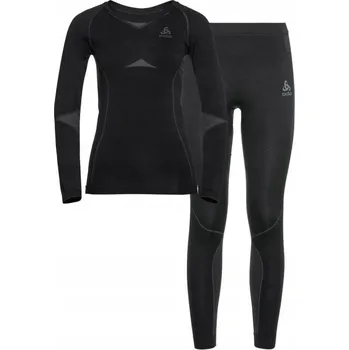 Dětské termo spodní prádlo Termoprádlo - Odlo Set long ACTIVE WARM SET velikost 164cm Black NEUPLATŇUJE SE