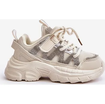 Sada pánského spodního prádla Dětské tenisky s krystaly béžové Rianalla 27