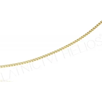 Řetízek Zlatnictví Helios Zlacený řetízek - stříbro Velikost: 50cm, Váha: 2,95g