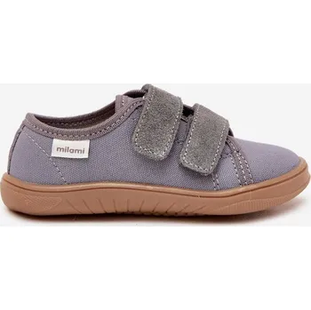 Dámské žabky Pantofle Barefoot Chlapecké Hladké Milami Šedé Saphira 27