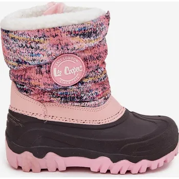Dívčí obuv Dětské zimní boty pro dívky na zip Lee Cooper LCJ-25-10-3770 růžové 29