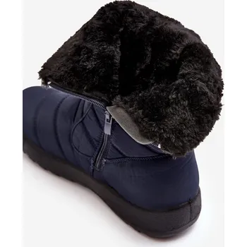 Dívčí obuv Vysoké Dámské Zateplené Sněhule Granátové Luxina 41