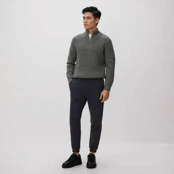 Pánské kalhoty Reserved - Tepláky slim - tmavě šedá - 6687L-90X - 6687L-90X-L