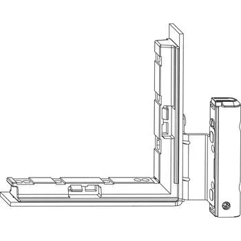MACO spodní křídlové ložisko DT130 s ÜV, 12/18-13 mm, pravé, stříbrné (209594)