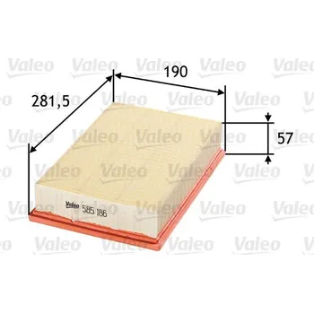 Vzduchový filtr Vzduchový filtr VALEO 585186