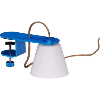 Čtecí lampička Modrá stolní lampa se skleněným stínidlem (výška 23 cm) Lure – Hübsch ID_1823636