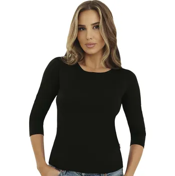 Dámská halenka Halenka Emili Ina 2XL-3XL černá 3xl