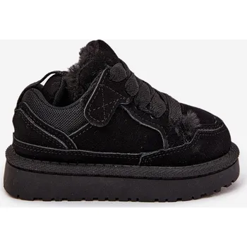 Sada pánského spodního prádla Dětské tenisky s teplým kožíškem Černé Mireen 30