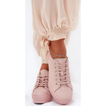 Dámské tenisky Dámské Tenisky Na Platformě Z Eko Kůže Big Star RR274A294 Růžové 37