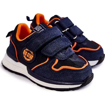 Sada pánského spodního prádla Dětská sportovní obuv na suchý zip Memory Foam System Big Star KK374183 Námořnická modrá 27