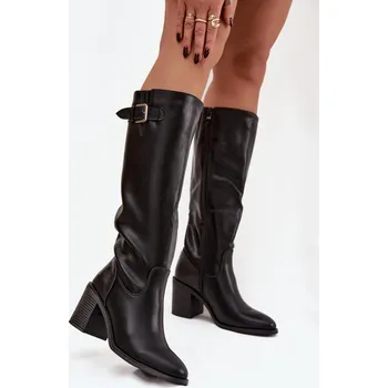 Dámské kozačky Kozačky na podpatku model 220722 Step in style 39