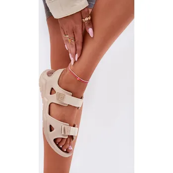Dámské sandále Dámské Pěnové Sandály Na Platformě Big Star RR274A515 Béžové 40