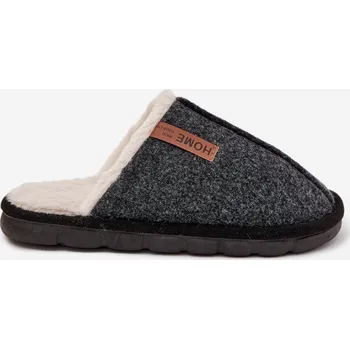 Sada pánského spodního prádla Pánské pantofle s teplým kožíškem Černé Darielle 41