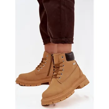 Dámská zimní obuv Izolované dámské trekové boty na zip Camel Selinda 39