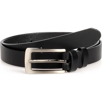 Opasek Dámský kožený černý opasek 25mm Opasky délka 115