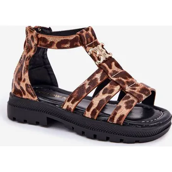 Sada pánského spodního prádla Dívčí Sandály Gladiátoři Se Zlatým Detalem Panterka Vesira 32