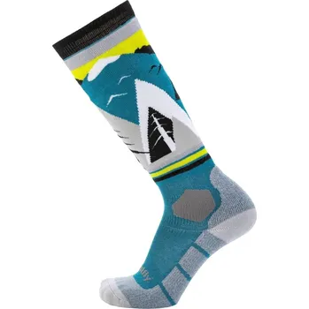Pánské termoprádlo Meatfly sNB & SKI ponožky Leeway Hb Blue Mountains | Modrá | Velikost M
