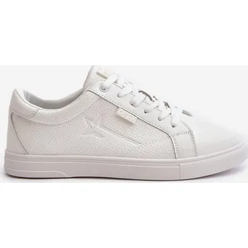 Sada pánského spodního prádla Pánské Tenisky Z Eko Kůže Big Star OO174020 Bílé 42