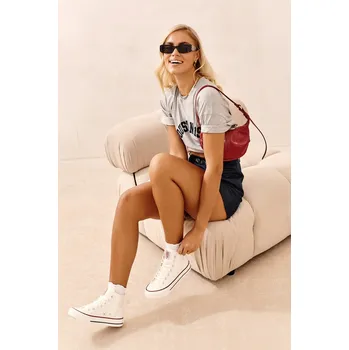 Dámské tenisky Dámské vysoké tenisky Big Star NN274276 bílé 37