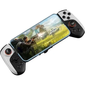 Herní příslušenství Gamepad JK02 pro mobilní telefon s chlazením pro vzdálené hraní, bílý
