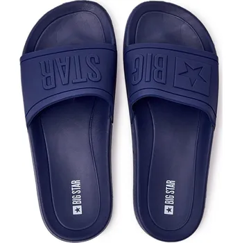 Sada pánského spodního prádla Pánské Klasické Nazouváky Big Star Tmavě Modré DD174688 40