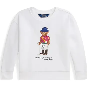 Chlapecká mikina Dětská mikina Polo Ralph Lauren 312A96116003 bílá 00X, vel. 94-100