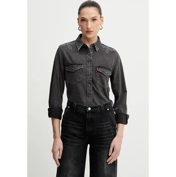 Dámská košile Bavlněná košile Levi's 16786.0108 šedá 90Y, vel. M