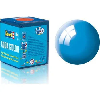 Modelářská barva barva Revell akrylová - 36150: lesklá světle modrá (light blue gloss) Revell 36150