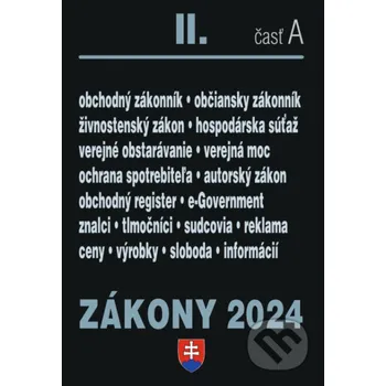 Zákony 2024 II/A - Obchodné a občianske právo - Poradca s.r.o. Poradca s.r.o.