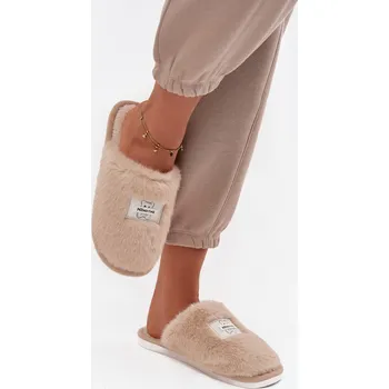 Dámské polobotky Domácí Obuv Dámské Kožešinové Béžové Maelis 36/37
