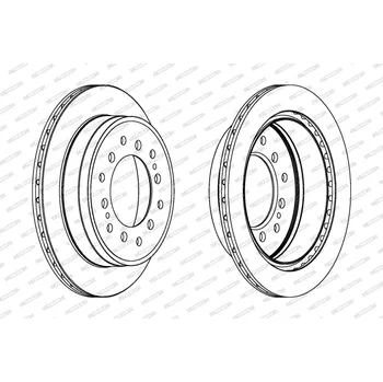 Brzdový kotouč Brzdový kotouč FERODO DDF1743C