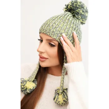 Čepice Dámská čepice s ušima Emma K343 žlutá UNI