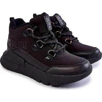 Dámská zimní obuv Dětské boty Memory Foam Big Star KK374119 Černe 31