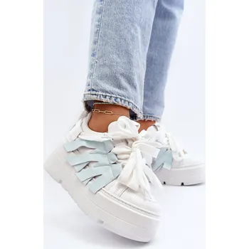 Dámské tenisky Tenisky S Masivní Platformou Modré Zazoo 2F-7033 37