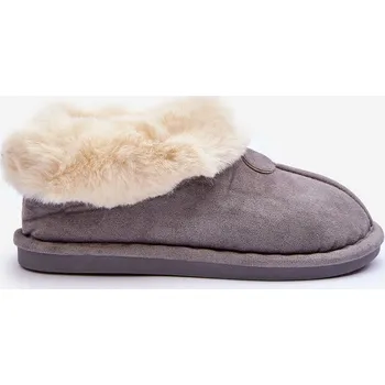 Dámské polobotky Dámské Papuče Se Svrškem Šedou Lanoze 37