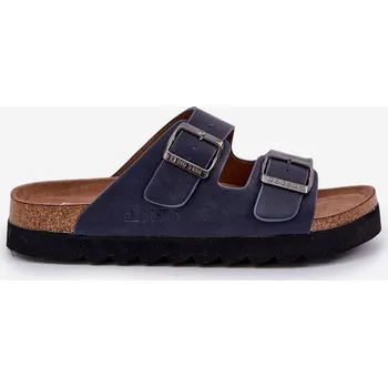Dámské žabky Lehké Pánské Pantofle S Přezkami Eko Kůže Big Star NN174530 Granátové 42