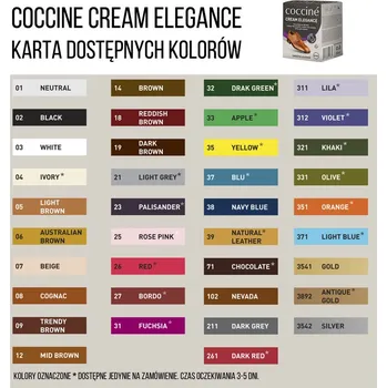 Tkaničky do bot Coccine Cream Elegance Paste With Wax for leathers Bezbarvý