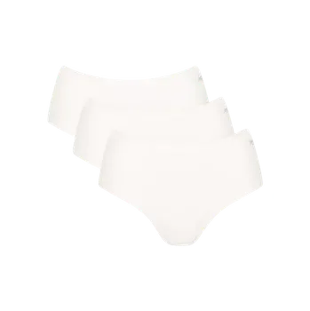 Dámské spodní prádlo Dámské kalhotky GO Daily Cotton Midi 3P - Sloggi černá (0004) 0XXL