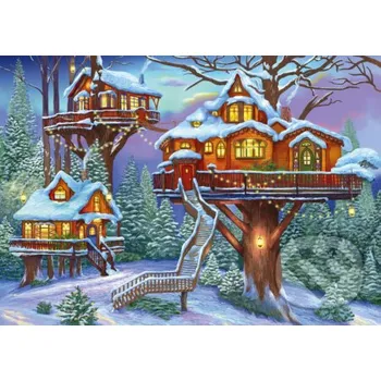 Puzzle Zimný dom na strome - Alipson Puzzle Alipson Puzzle